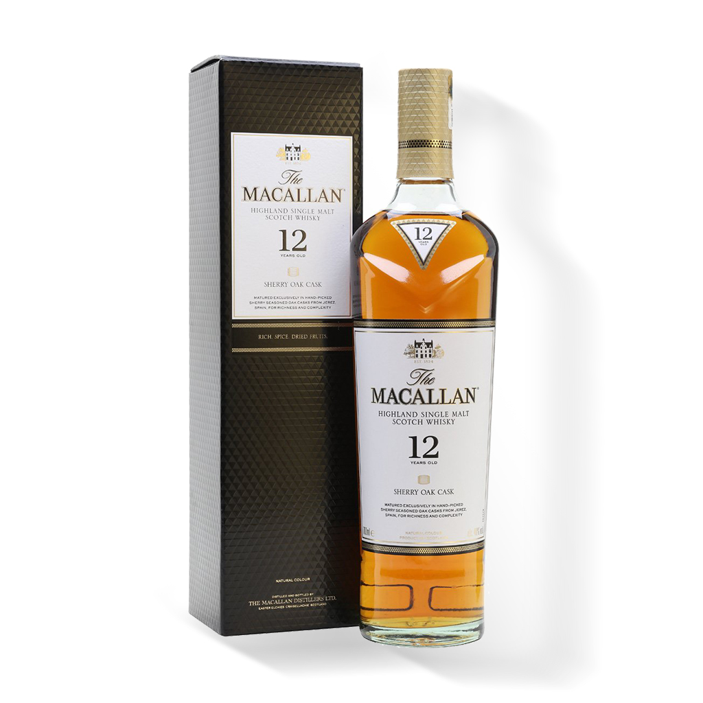 Macallan 12 Year Old Sherry Oak 麥卡倫12年 新版雪莉桶單一純麥威士忌700ml