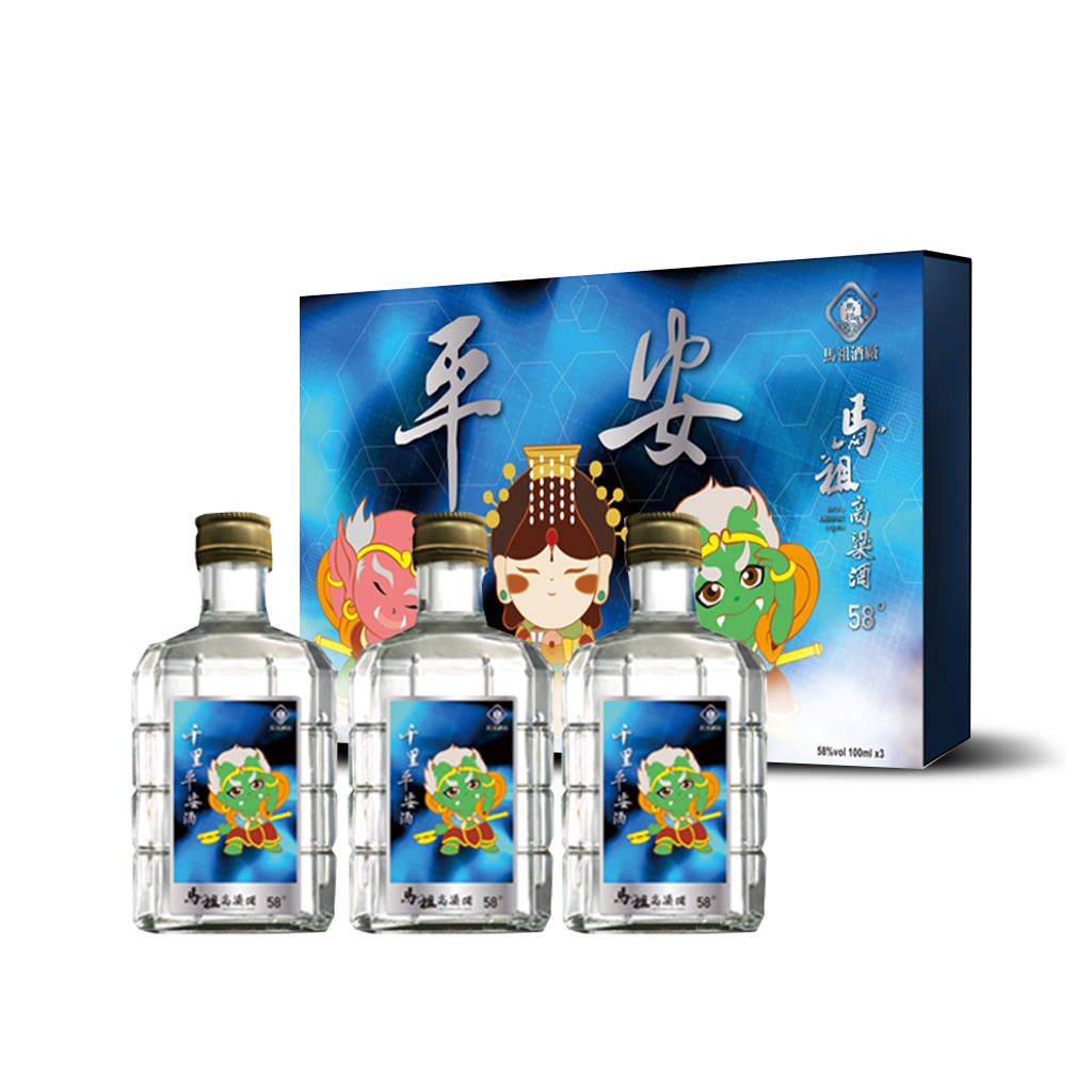 馬祖高粱酒-平安酒禮盒  3入*100ml