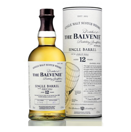 百富12年 Balvenie 12 Years Old 單一酒桶單一麥芽威士忌700ml