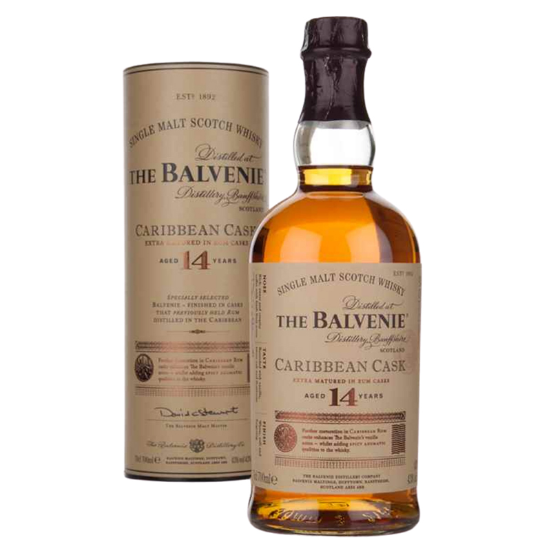 百富 Balvenie 14年加勒比海蘭姆桶單一純麥威士忌