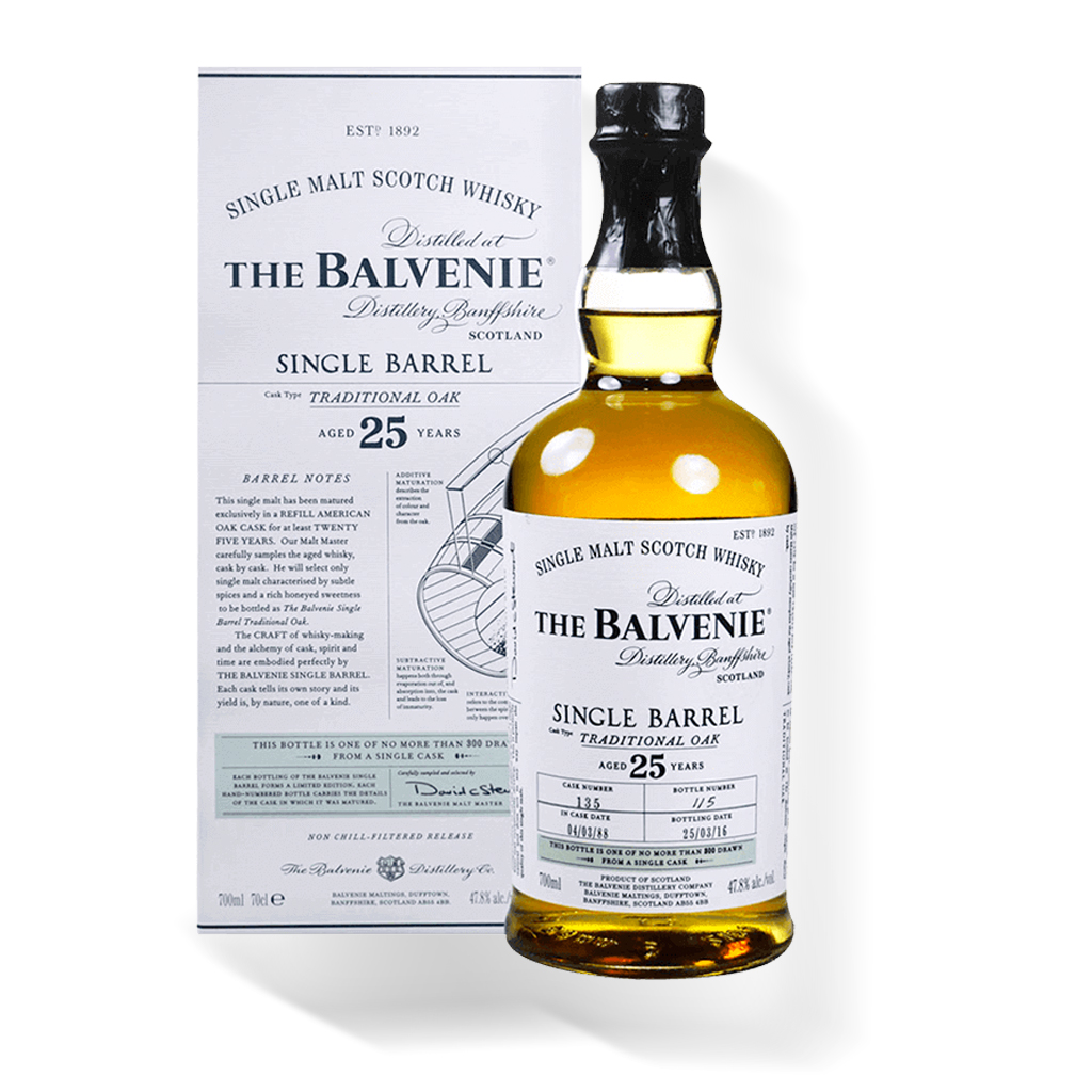 百富25年單一酒桶單一麥芽蘇格蘭威士忌 BALVENIE 25 Years SINGLE BARREL Single Malt Scotch Whisky