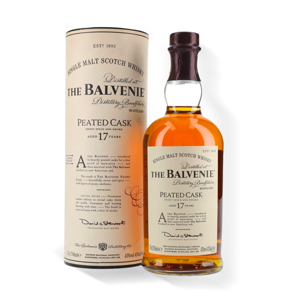 百富17年 泥煤桶單一麥芽蘇格蘭威士忌700ml Balvenie 17YO Peated Cask Speyside Single Malt Scotch Whiskya