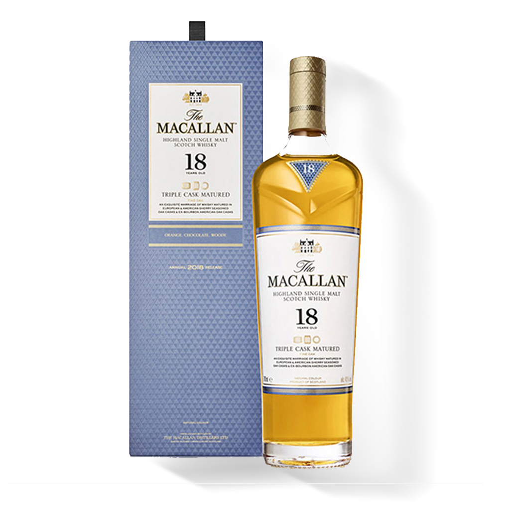 The Macallan Fine Oak 18 Years Old Single Malt Scotch Whisky 麥卡倫18年 黃金三桶單一純麥威士忌700ml